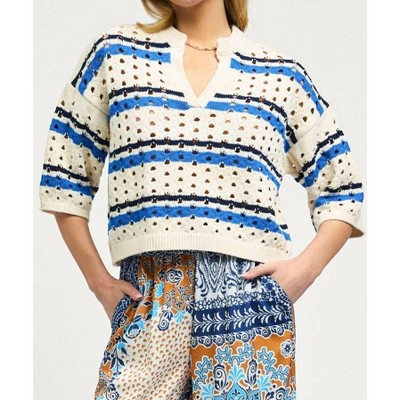Women's Striped Sweater - current air