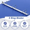 Itopfox 3 Ring Binder, 12 Pack 0.5-Inch Binder for Letter Size Paper, Versatile Binders for Office Home School with 2 Pockets, Color - 3 of 4