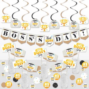 Big Dot of Happiness Happy Boss’s Day - Best Boss Ever Supplies Decoration Kit - Decor Galore Party Pack - 51 Pieces - 1 of 4