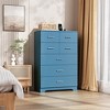 TinyHomie Wooden 7-Drawer Storage Cabinet with Built-In Outlet Durable Organizer for Bedroom, Living Room, and Office - 2 of 4