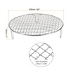 Unique Bargains Stainless Steel Barbecue Grill Net Round Cooling Rack Silver - 2 of 4