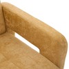 Gulches Modern Minimalist Accent Chair, Mustard Yellow Chenille Upholstered Nordic Style Lounge Chair - 4 of 4