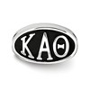 Black Bow Jewelry Sterling Silver Kappa Alpha Theta Greek Life Bracelet Bead Charm - 2 of 3