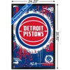 Trends International NBA Detroit Pistons - Maximalist Logo 23 Framed Wall Poster Prints - 3 of 4