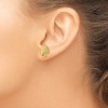 Black Bow Jewelry 13mm Scalloped Shell Post Earrings in 14k Yellow Gold - 3 of 4