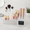 Nonslip Cosmetic Organizer with Drawer, 16 Compartment Clear Makeup, Skincare & Jewelry Storage Box for Lipsticks, Brushes & Beauty Essentials - 3 of 3