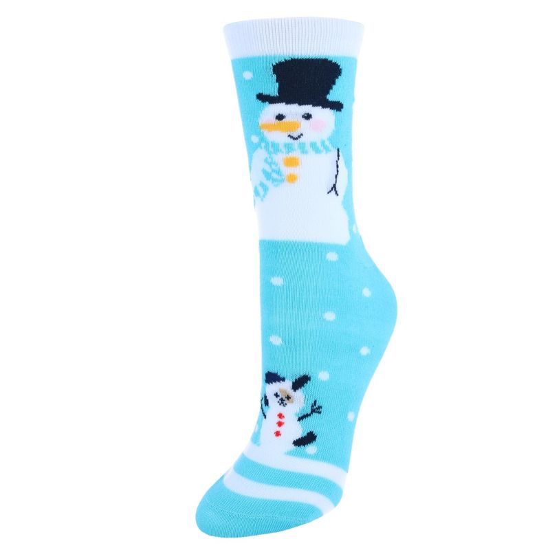 CTM Women's Christmas Holidays Crew Novelty Socks (3 Pair Pack), 4 of 5