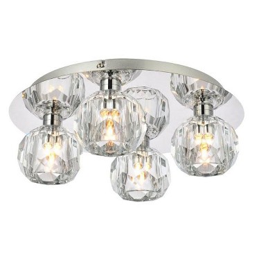 Elegant Lighting Graham 4 Light Ceiling Lamp in Chrome