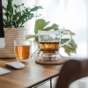 GROSCHE Aberdeen Tea Infuser Teapot & Smart Tea Maker - BPA-Free, Drip-Free  Design | Coaster | Easy Brew | Easy Clean Steeper | Loose Leaf Brewing 