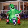 Gemmy Airblown Inflatable Oogie w/Creatures Scene Disney, 7 ft Tall, Green - 2 of 4