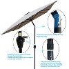 CAVINAS 6 x 9Ft Rectangular Outdoor Waterproof Umbrella,Outdoor Umbrellas for Patio Garden Backyard with Crank and Push Button Tilt - 4 of 4