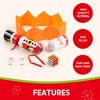 Joyfy 12-Pack Christmas Party Favors – No-Snap Crackers with 6 Character Designs (Hats, Jokes & Surprises!) - 2 of 4