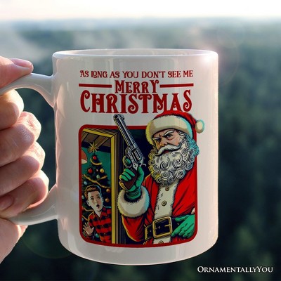 Bad Retro Santa Christmas Mug, Holiday Humor Gift (Non-Custom Only)| OrnamentallyYou