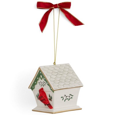 Spode Christmas Tree Birdhouse Ornament - 3.5"