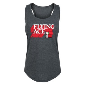 Women's - Peanuts - Snoopy and Friends Graphic Racerback Tank - 1 of 4