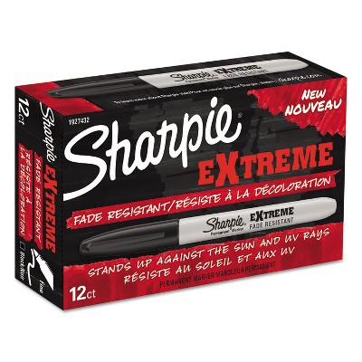 Sharpie Extreme Marker Fine Point Black Dozen 1927432