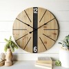 VIP Wood 26 in. Brown Wall Clock - 2 of 4