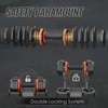 BestParts 55LB 5-in-1 Single Adjustable Dumbbell, Anti-Slip Metal Handle, Ideal for Full-Body Home Gym Workouts - 4 of 4
