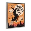 Stupell Industries Spell Bound Witch Flying Moonlit Sky Floating Frame Canvas Art - 2 of 4