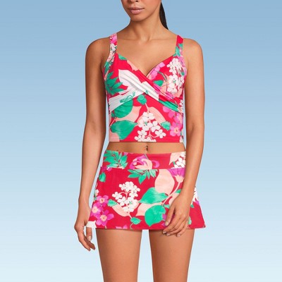 Lands' End Women's V-Neck Wrap Midkini Top