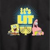 Boys' SpongeBob SquarePants It's Lit Hanukkah Graphic Long Sleeve Fleece Sweatshirt - Black - 2T - 2 of 4