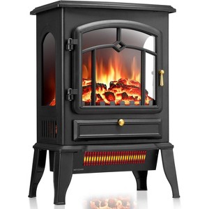 ZAFRO Electric Fireplace Stove Heater,5100 BTU,Adjustable Flame & 1000W/1500W Thermostat,for Indoor Living Room, Bedroom - 1 of 4