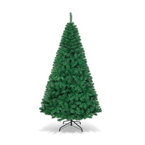 Eco-Friendly Artificial Christmas Tree with Full PVC Branches, Stable Metal Stand, Easy Setup Design for Indoor and Outdoor Holiday Décor - 1 of 4