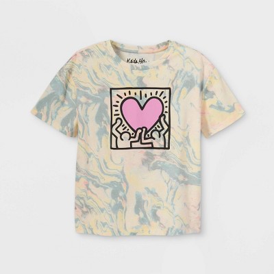 Kids' Keith Haring Tie-Dye Oversized Graphic T-Shirt - art class™