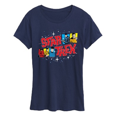 Women's - Star Trek - Galaxy Crew Short Sleeve Graphic T-Shirt