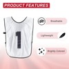 Unique Bargains Team Sports Reversible Numbered Soccer Training Vest 6 Pcs - 4 of 4