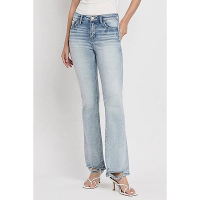 Women's Tummy Control Mid Rise Bootcut Jeans - Plus - LOVERVET