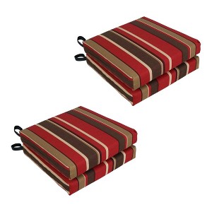 Blazing Needles, Set of 4 Outdoor Chair Cushions - 1 of 2
