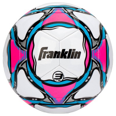 Franklin Sports 2025 Girls' Size 3 Competition Soccerball - Pink/Teal