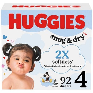 Huggies Snug & Dry Disposable Diapers - (Select Size and Count) - 1 of 4
