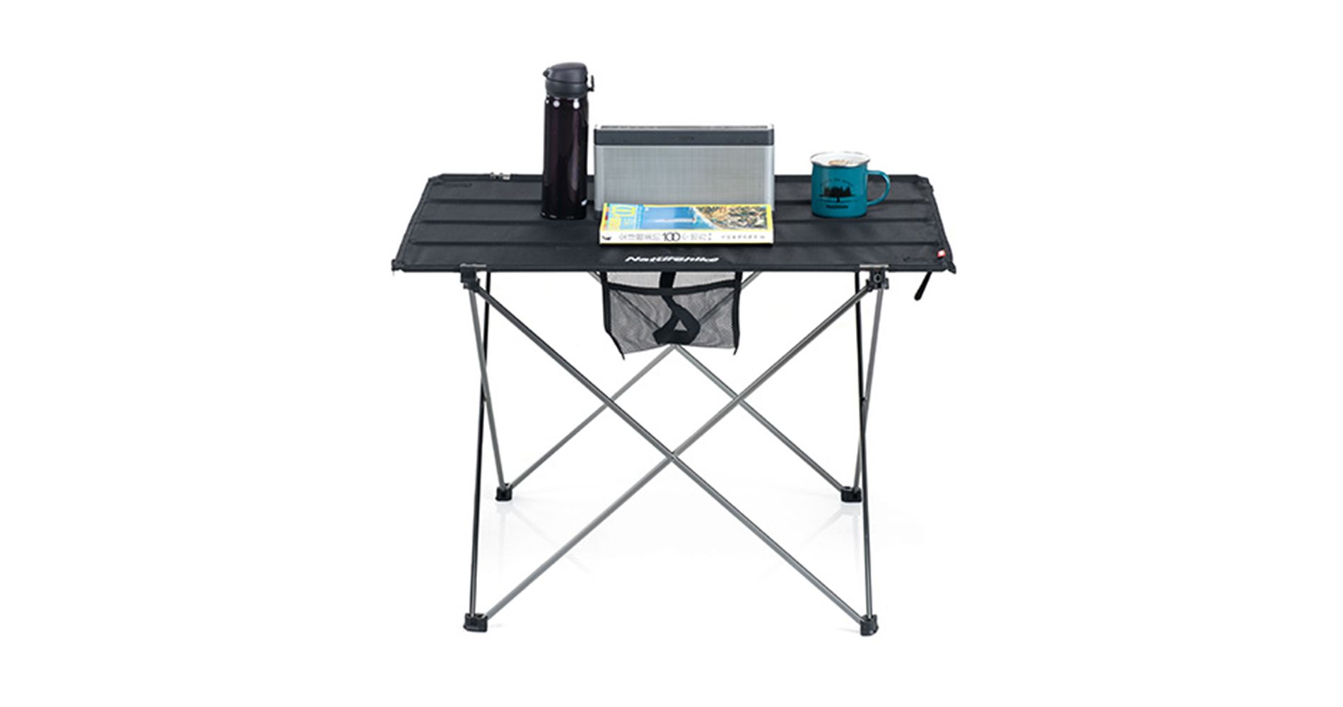 Naturehike Camping Table Folding Table Small Camping Folding Table Folding Dining Table Outdoor Portable Picnic Table Hiking Trip Camping Garden,Black