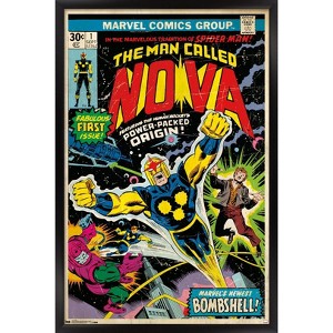 Trends International Marvel Comics - Nova - Cover #1 Framed Wall Poster Prints - 1 of 4