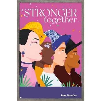 Trends International Boss Beauties - Stronger Together Framed Wall Poster Prints