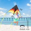 Joyfy Large Gradient Delta Kite - Easy to Fly Beach Kite with 328 ft String for Kids and Adults, Ideal for Lawn Games, Outdoor Play, Family Activities - 4 of 4