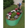 8x2x2ft & 8x4x2ft Galvanized Steel Raised Garden Bed, Heavy-Duty Oval Planter Box, Corrosion-Resistant Outdoor Gardening Kit - 3 of 4