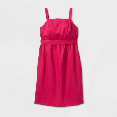 plus size pink tank dress