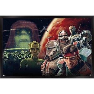 Trends International Star Wars: The Bad Batch By Eddie Holly Framed Wall Poster Prints - 1 of 4