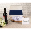 Juvale Navy Blue Chair Sashes with Silver Buckles for Wedding Reception, Baby Shower, Birthday Party, Fits 13.5- to 16.5-Inch Chair Backs (50 Pack) - 3 of 4