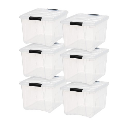 Plastic Stacking Bins with Lids