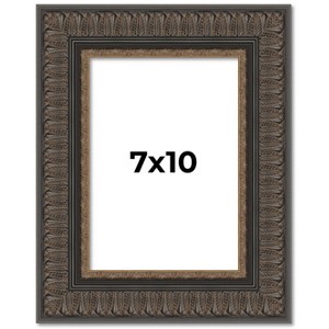 PosterPalooza | Photo Size Museum Brown Picture Frame - UV Acrylic, Foam Board Backing, Hanging Hardware - 1 of 4