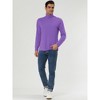 INSPIRE CHIC Men's Slim Fit Long Sleeve Pullover Turtleneck T-Shirt - 4 of 4