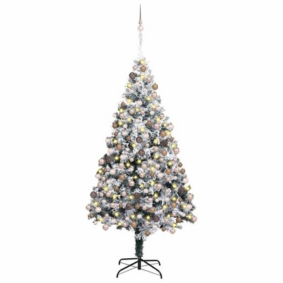vidaXL Artificial Christmas Tree with 300 LEDs Green 6 x 4 ft