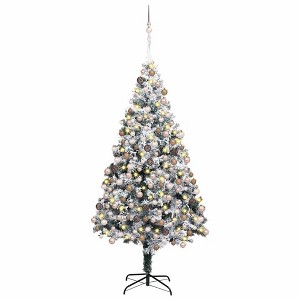 vidaXL Artificial Christmas Tree with 300 LEDs Green 6 x 4 ft - 1 of 4