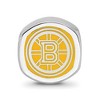 Black Bow Jewelry Sterling Silver Boston Bruins NHL Bead Charm - 3 of 4