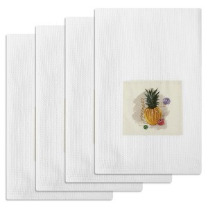 Unique Bargains Cotton Soft Absorbent Kitchen Towels 26 x 18 Inch - 1 of 4