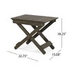 Folding Acacia Wood Outdoor Side Table, Small Portable Camping Table for Patio, Balcony or Travel – Cuddlewood - 4 of 4